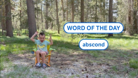 Word of the Day - vamoose